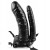 FETISH FANTASY ARNES HUECO NEGRO VIBRADOR AJUSTABLE DOBLE 15 CM