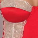 PASSION LORAINE CHEMISE & TANGA ROJO L/XL