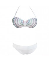 QUEEN SUMMER BIKINI BLANCO RAIBOW TALLA M