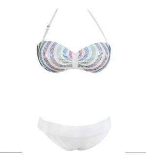 QUEEN SUMMER BIKINI BLANCO RAIBOW TALLA M