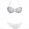 QUEEN SUMMER BIKINI BLANCO RAIBOW TALLA M