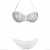 QUEEN SUMMER BIKINI BLANCO RAIBOW TALLA L