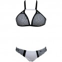 QUEEN SUMMER ORIGINAL BIKINI BLANCO / NEGRO TALLA L