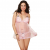 RED DIAMOND PIN-UP BABYDOLL ROSA TALLA GRANDE STYLE 10142