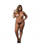 LEG AVENUE  BODYSTOCKING NEGRO TALLA GRANDE