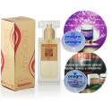 FEROWOMAN PERFUME FEROMONAS MUJER 50 ML + KIT REGALO 2 CREMAS ORGASMICAS  EL Y ELLA ONAGRA