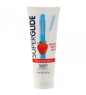 HOT SUPERGLIDE LUBRICANTE COMESTIBLE FRESA 75ML