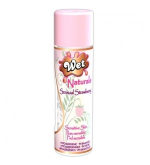 WET SENSUAL LUBRICANTE AGUA CON VITAMINAS SABOR FRESA 93G