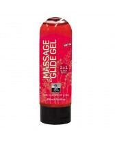 LUBRICANTE Y GEL DE MASSAJE SHIATSU FRESA 200ML