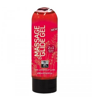 LUBRICANTE Y GEL DE MASSAJE SHIATSU FRESA 200ML