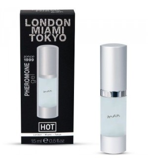 GEL CON FEROMONAS LONDON MIAMI TOKYO HOMBRE 15ML