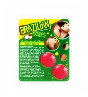 BRAZILIAN BALLS AROMA FRESAS 2 BOLAS