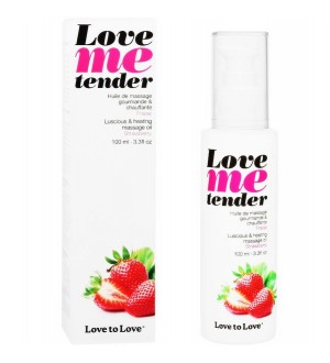 LOVE TO LOVE ME TENDER MASAJE & EFECTO CALOR SABOR A FRESA 100ML