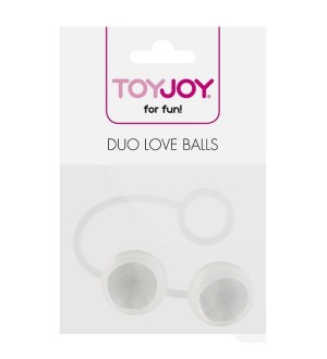 TOYJOY DUO LOVE BOLAS CHINAS TRANSPARENTES