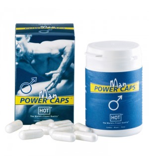 CÁPSULAS ESTIMULANTES POWER CAPS HOT PARA HOMBRE 60 CÁPSULAS