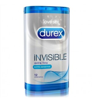 DUREX INVISIBLE EXTRA FINO 12 UDS