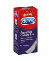 DUREX SENSITIVO CONTACTO TOTAL 6 UDS