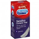 DUREX SENSITIVO CONTACTO TOTAL 6 UDS