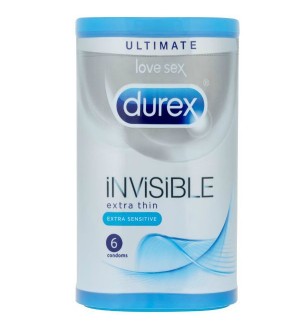 DUREX INVISIBLE EXTRA FINO 6 UDS