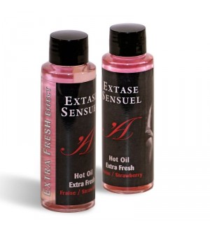 EXTASE SENSUEL ACEITE DE MASAJE EFECTO EXTRA FRESH FRESA 100ML