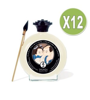 SHUNGA PINTURA CORPORAL DE VAINILLA Y CHOCOLATE (X 12 UDS)