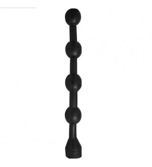 BOLAS ANALES GIGANTE ALL BLACK FISTING 49CM