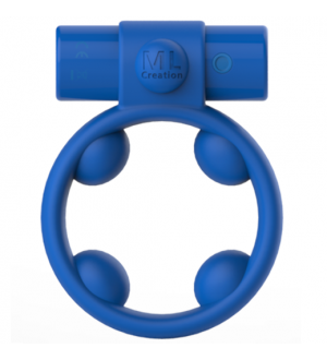 ML CREATION BLUE RECHARGEABLE VIBRATOR COOLBOY RING