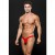 ENVY E062 MICROFIBER TANGA CREMALLERA VERTICAL ROJO S/M