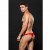 ENVY E062 MICROFIBER TANGA CREMALLERA VERTICAL ROJO L/XL