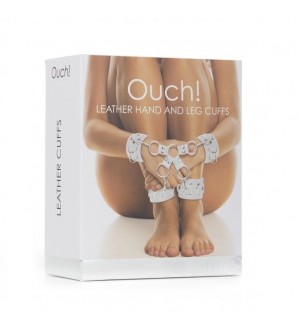 OUCH LEATHER ESPOSAS DOBLE BLANCO