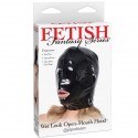 FETISH FANTASY MASCARA LEATHER CON ABERTURA BOCA PARA ELLA