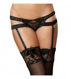 QUEEN LINGERIE LIGUERO NEGRO