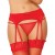 QUEEN LINGERIE SET LIGUERO + TANGA ROJO