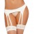 QUEEN LINGERIE SET LIGUERO + TANGA BLANCO