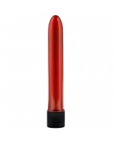 VIBRADOR CLASICO METALIZADO ROJO 17CM