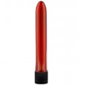 VIBRADOR CLASICO METALIZADO ROJO 17CM