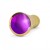 RICH R10 PLUG ANAL METAL GOLD PURPLE SHAPHIRE 12.5CM