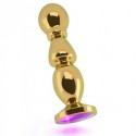 RICH R2 PLUG ANAL METAL GOLD PURPLE SHAPHIRE 12CM