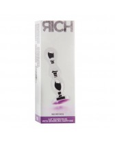 RICH R2 PLUG ANAL  METAL SILVER PURPLE SHAPHIRE 12CM