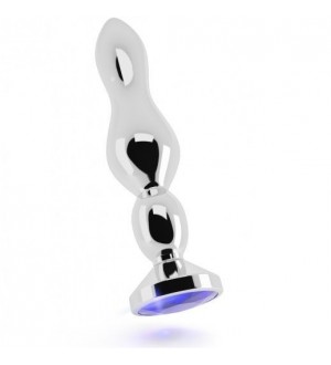 RICH R4 SILVER PLUG ANAL METAL PURPLE SAPHIRE 12CM