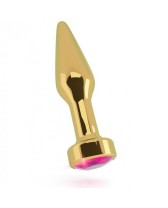 RICH R9 GOLD PLUG ANAL METAL PINK SAPHIRE 10CM