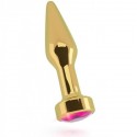 RICH R9 GOLD PLUG ANAL METAL PINK SAPHIRE 10CM