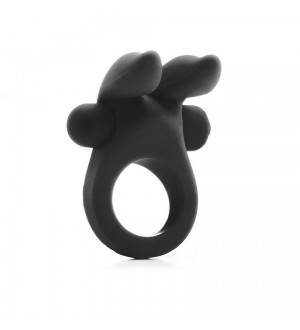 SHOTS RABBIT ANILLO VIBRADOR NEGRO