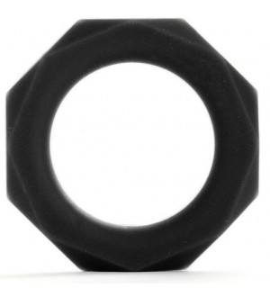 SHOTS ANILLO PARA EL PENE OCTAGON GRANDE NEGRO