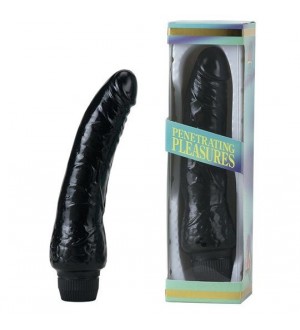 JELLY VIBRADOR NEGRO PLEASURES G-SPOT