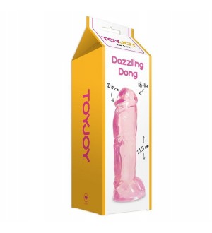 DAZZLING DONG PENE 20 CM ROSA