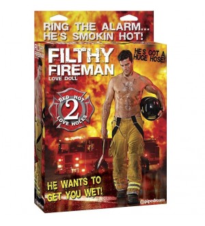 FILTHY FIREMAN BOMBERO MUÑECO HINCHABLE