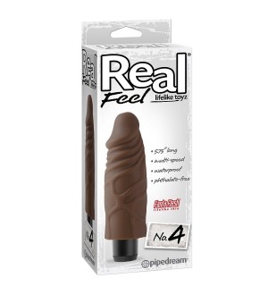 REAL FEEL LIFELIKE TOYZ VIBRADOR NUM 4 MARRON