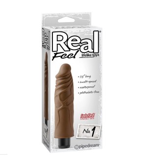 REAL FEEL LIFELIKE TOYZ VIBRADOR NUM 1 MARRON