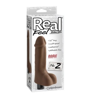 REAL FEEL LIFELIKE TOYZ VIBRADOR NUM 2 MARRON